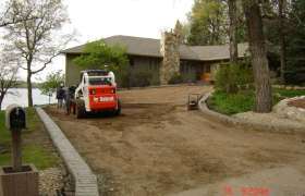 Residential concrete job performed by KB Concrete of Rice, MN